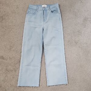 7 For All Mankind Light Wash Alexa Crop